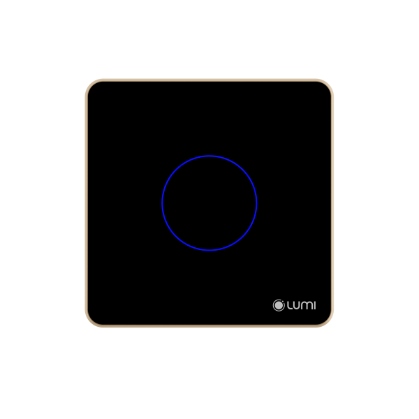 Công tắc cảm ứng Luto kính phẳng, viền thẳng – 1 nút