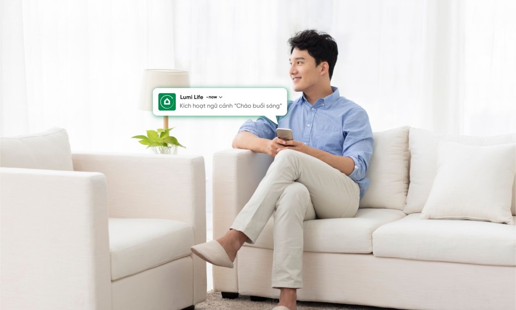 Chiếu sáng thông minh tích hợp các kịch bản sống tiện ích