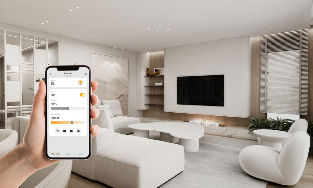 Điều khiến chiếu sáng thông minh bằng smartphone